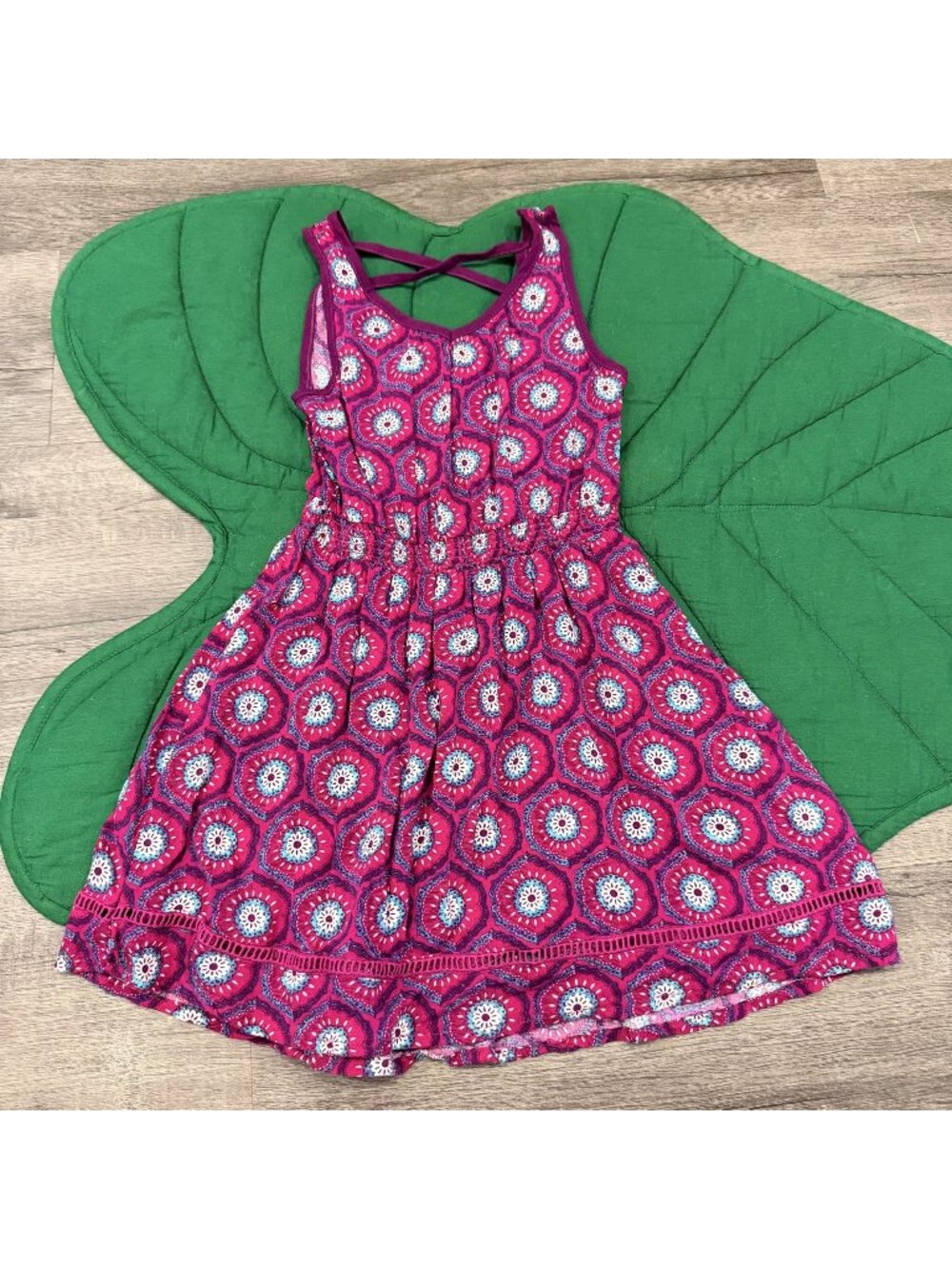Roxy Girl Toddler 5 Maroon Sleeveless Tank Dress Boho Beachy